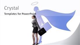  Presentation with concept gcf - PPT layouts consisting of businesswoman-in-the-alter-ego and a white colored foreground