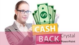  Presentation with back to school concept school - Presentation with businesswoman-in-the-cash-back background and a coral colored foreground