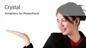  Presentation with lung cancer in asian population men - Presentation enhanced with businesswoman looking over at something background and a  colored foreground