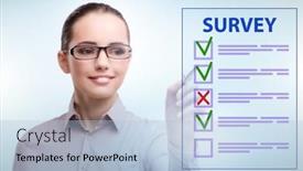  Presentation with accident - PPT theme having businesswoman-pressing-buttons-on-virtual background and a light blue colored foreground