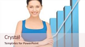  Presentation with pic chart - Amazing PPT theme having indonesian rupiah money isolated backdrop and a lemonade colored foreground