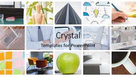  Presentation with skyscraper - Audience pleasing slide set consisting of businesswomen reaching an agreement backdrop and a light blue colored foreground