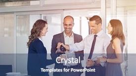  Presentation with tea coffee - Audience pleasing presentation theme consisting of businesswomen take coffee break backdrop and a ocean colored foreground