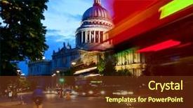  Presentation with paul - Audience pleasing presentation theme consisting of businis - london cityscape with st paul's backdrop and a tawny brown colored foreground