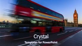  Presentation with buses - Amazing slide set having businis - london england uk red buses backdrop and a wine colored foreground