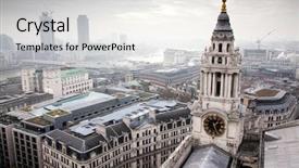  Presentation with paul - Beautiful slide deck featuring businis - london view from st paul's backdrop and a sky blue colored foreground