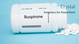  Presentation with medication - Presentation theme enhanced with buspirone-a-medication-used background and a light blue colored foreground