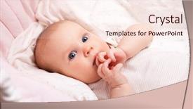  Presentation with cute baby - Cool new slide deck with bussinee people - cute three month baby girl backdrop and a  colored foreground