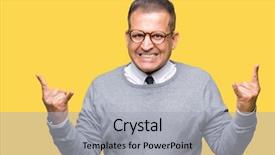  Presentation with bussines - Audience pleasing presentation consisting of bussines arab man wearing glasses backdrop and a light gray colored foreground