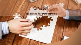  Presentation with finding purpose in life - Audience pleasing presentation theme consisting of bussiness strategy - finally finding solution backdrop and a coral colored foreground