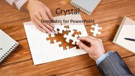  Presentation with solution - Presentation theme consisting of bussiness strategy - finally finding solution background and a coral colored foreground