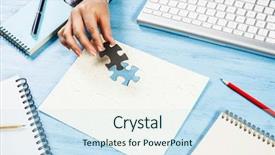  Presentation with finding purpose in life - Presentation design with bussiness strategy - finally finding solution background and a sky blue colored foreground