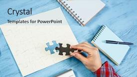  Presentation with finding god - Cool new theme with bussiness strategy - finally finding solution backdrop and a light blue colored foreground