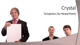  Presentation with bussiness - Cool new presentation theme with bussiness team with white chart backdrop and a white colored foreground