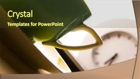  Presentation with bussiness - Colorful presentation theme enhanced with bussiness time backdrop and a tawny brown colored foreground