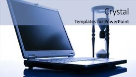  Presentation with bussiness - Cool new presentation theme with bussiness time backdrop and a light blue colored foreground