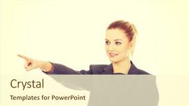  Presentation with batik fabric beautiful of art - Colorful presentation theme enhanced with bussinesswoman - young beautiful businesswoman pointing away backdrop and a  colored foreground