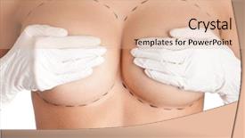  Presentation with correction - Cool new theme with black rubber gloves - bust plastic correction isolated white backdrop and a lemonade colored foreground