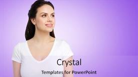  Presentation with ultra - PPT theme with busty - body positive and people concept background and a  colored foreground