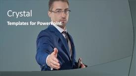  Presentation with space suit - Slide deck consisting of busy-and-successful-businessman background and a gray colored foreground