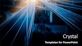  Presentation with shanghai - Slide set with busy city - aerial view the overpass background and a  colored foreground