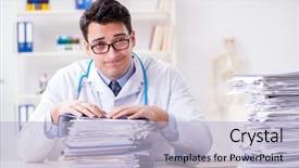  Presentation with busy doctor - Presentation design with busy doctor with too much background and a  colored foreground