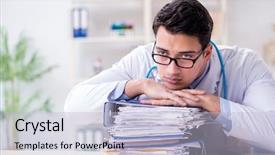  Presentation with busy doctor - PPT layouts having busy doctor with too much background and a  colored foreground