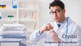  Presentation with busy doctor - PPT layouts having busy doctor with too much background and a  colored foreground