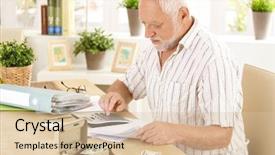  Presentation with busy - Colorful slides enhanced with origami cranes on old book backdrop and a mint green colored foreground