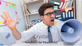  Presentation with busy - Beautiful PPT layouts featuring busy frustrated businessman angry in the office backdrop and a light blue colored foreground
