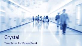  Presentation with busy street - PPT layouts enhanced with busy street in asia background and a sky blue colored foreground