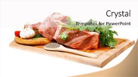  Presentation with butchery - Beautiful presentation featuring big rib and fillet ready backdrop and a sky blue colored foreground