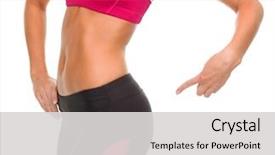  Presentation with diet - Slide deck having butt - fitness and diet concept background and a light gray colored foreground