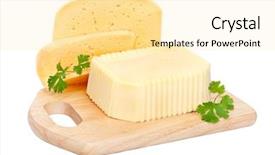  Presentation with butter - Audience pleasing PPT layouts consisting of butter and cheese backdrop and a blonde colored foreground