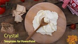  Presentation with spread - Presentation featuring butter-board-food-trend-butter background and a tawny brown colored foreground