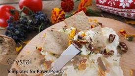  Presentation with butter - Presentation theme having butter-board-food-trend-butter background and a  colored foreground