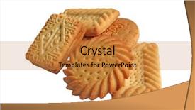  Presentation with english - Slide deck consisting of butter cookies - typical english tea time biscuits background and a  colored foreground