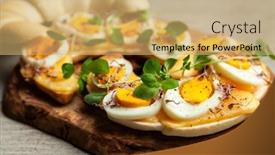  Presentation with croissant - Theme having butter-croissant-sandwiches background and a yellow colored foreground