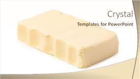  Presentation with butter - Theme having butter-isolated-on-white-background background and a cream colored foreground