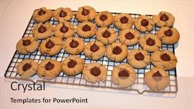  Presentation with peanut butter and jelly - Colorful PPT theme enhanced with butter kisses my wifes cookies backdrop and a  colored foreground