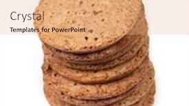  Presentation with butter - PPT theme with butter-pore-cookies-isolated background and a coral colored foreground