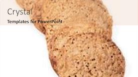  Presentation with butter - Cool new PPT theme with butter-pore-cookies-isolated backdrop and a coral colored foreground