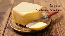  Presentation with butter - Audience pleasing theme consisting of butter backdrop and a coral colored foreground