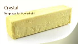  Presentation with butter - Beautiful slides featuring butter backdrop and a cream colored foreground