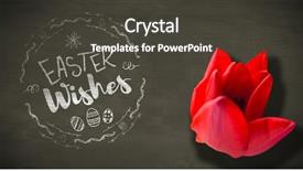  Presentation with black church easter - Cool new slide deck with butterfly effect - easter wishes logo against black backdrop and a dark gray colored foreground