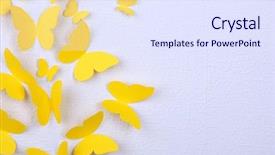  Presentation with yellow paper - Cool new slide deck with knowledge student learning education graphic backdrop and a dark gray colored foreground