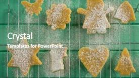  Presentation with powdered - Slides having butterfly heart tree - directly above shot of powdered background and a ocean colored foreground