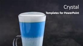  Presentation with matcha - Colorful presentation theme enhanced with butterfly-pea-blue-matcha-latte backdrop and a dark gray colored foreground