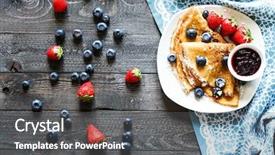  Presentation with blueberries - Beautiful presentation featuring buttermilk - delicious crepes breakfast with dramatic backdrop and a dark gray colored foreground