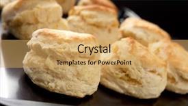  Presentation with home - Slides featuring buttermilk - tray of home-baked scones straight background and a  colored foreground
